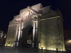 The Napoli Gate of the medieval town of Lecce, Italy