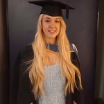 Gina on graduation day