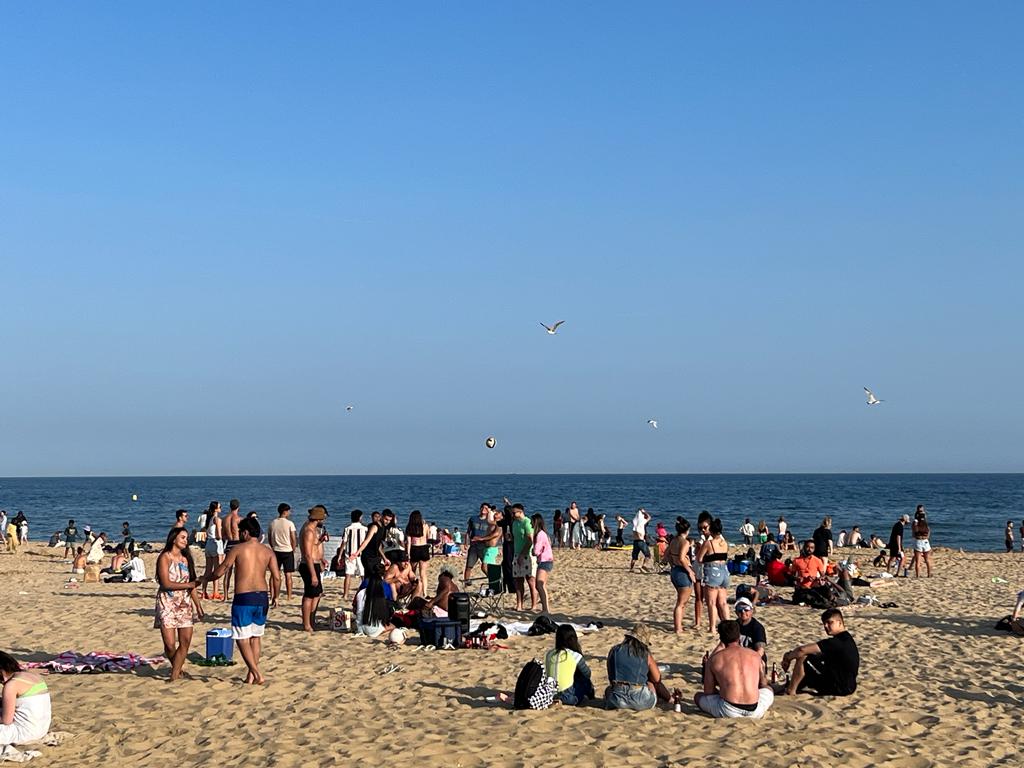 Bournemouth Beach during summer
