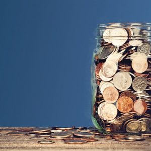 A jar full of coins