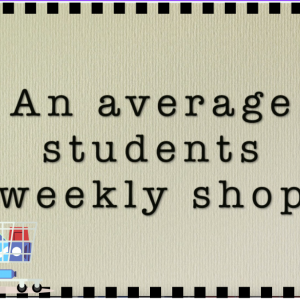 An average student weekly shop
