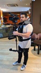 James and Media equipment