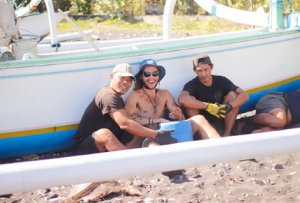 Corey - North Bali Conservation Project - boat